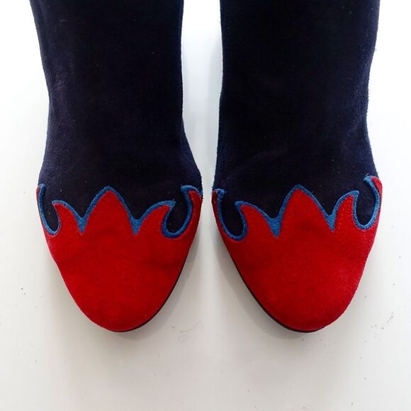 Free People Adele Flame Suede Ankle Boots - Picture 2 of 4